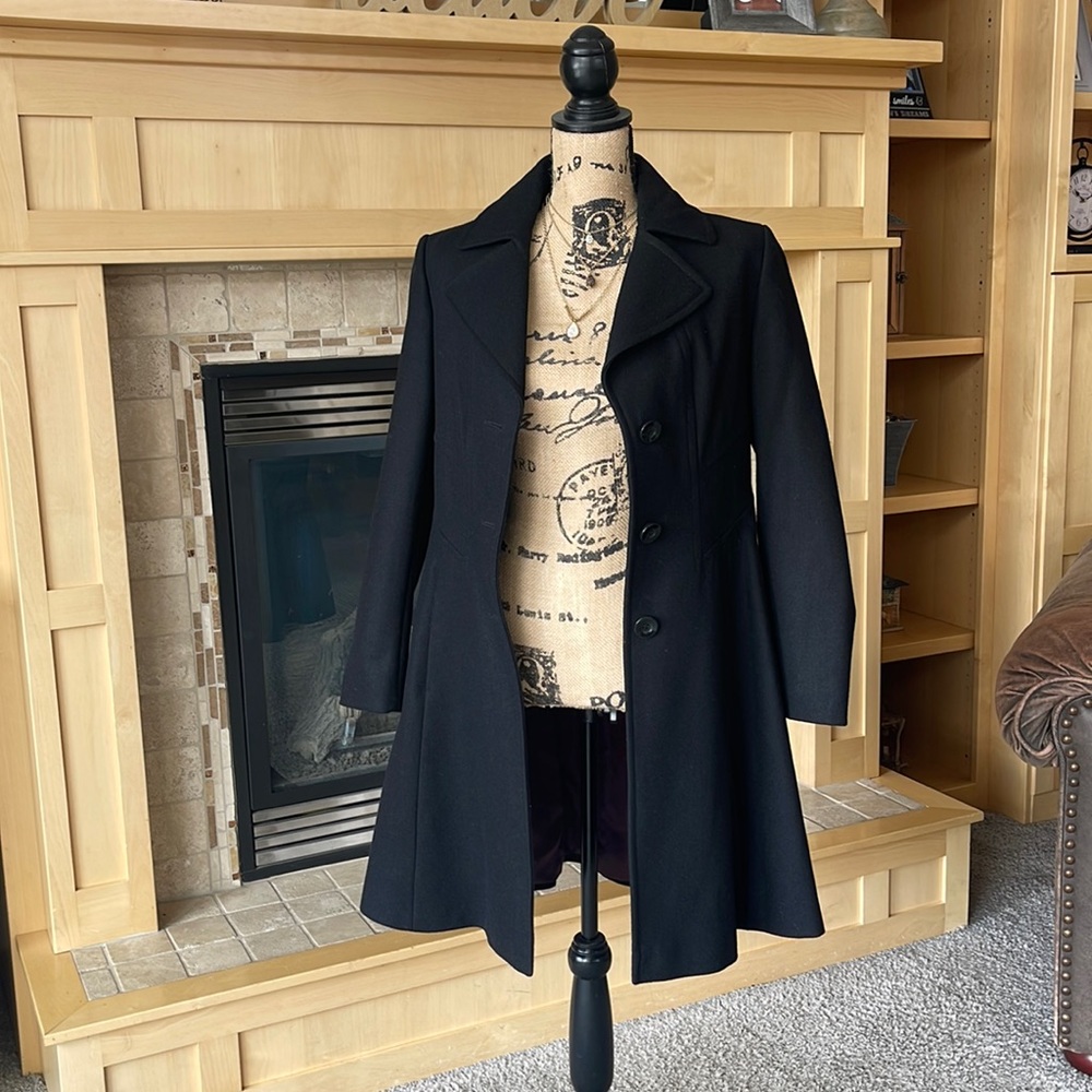 Larry Levine Wool Peacoat Size 2